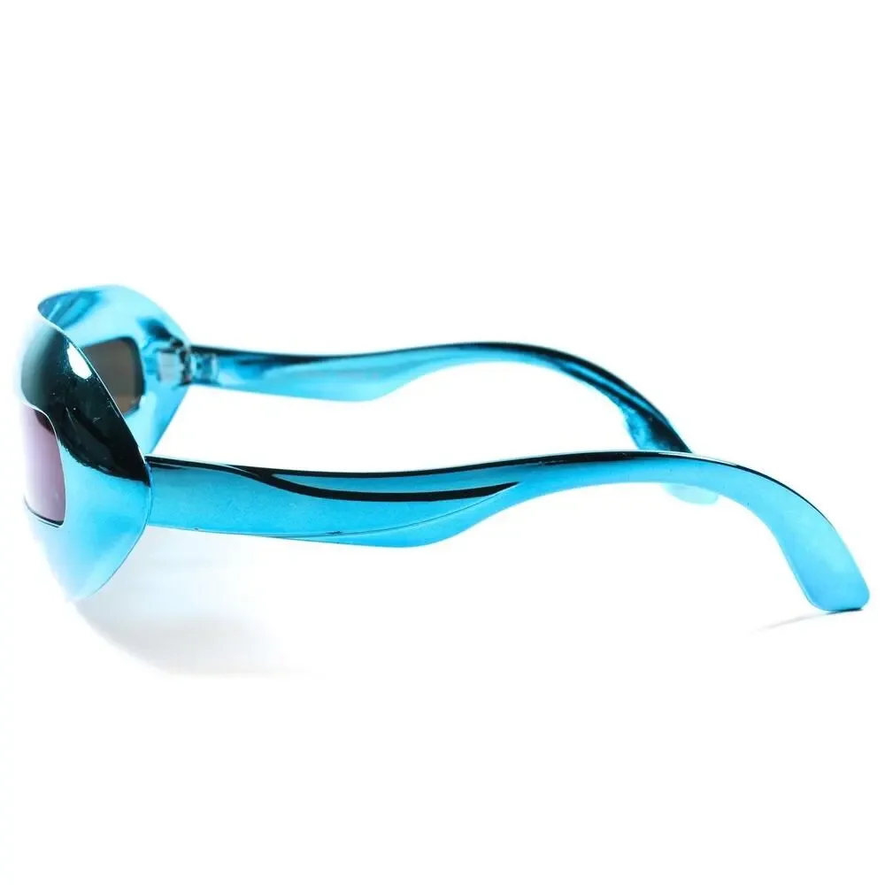 Unique Alien Space Robot Party Rave Costume Futuristic Novelty Sunglasses